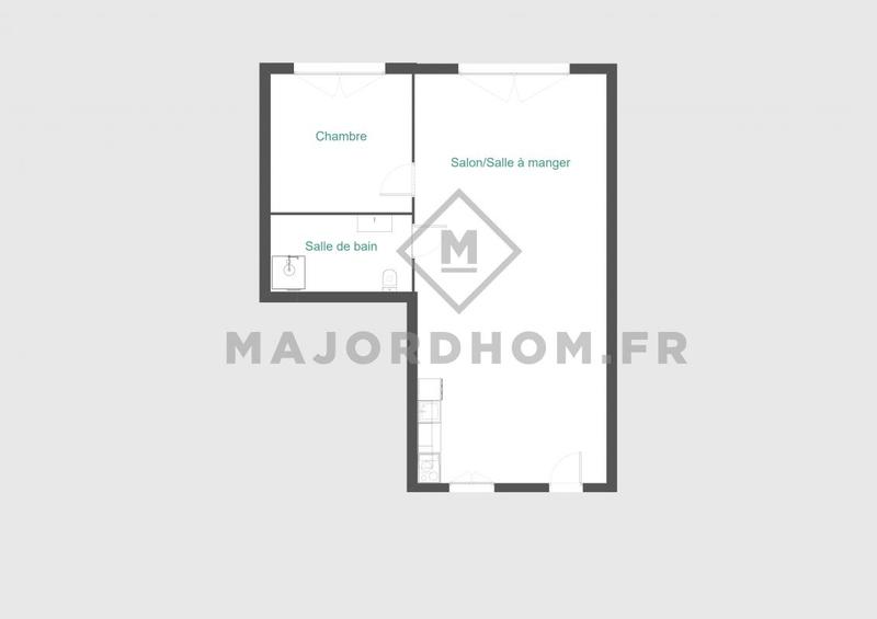 Appartement - 44 m² - 2 pièces