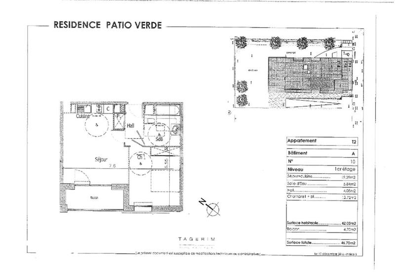 Appartement - 42 m² - 2 pièces