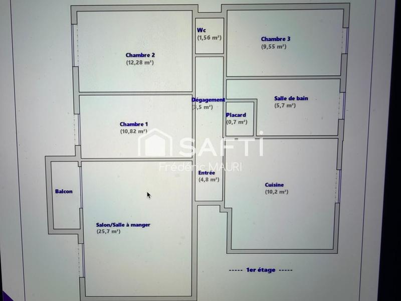 Appartement - 85 m² - 4 pièces