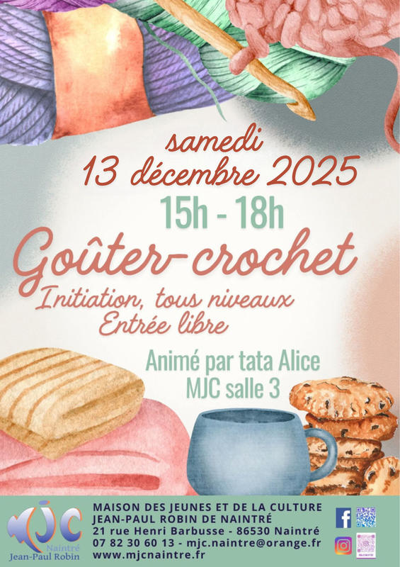 Goûter-crochet à la Mjc