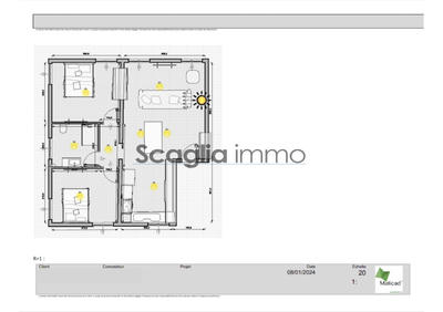 Appartement - 65 m² - 3 pièces