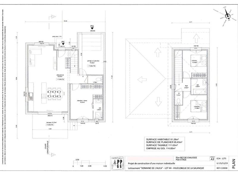 Terrain constructible - 413 m²