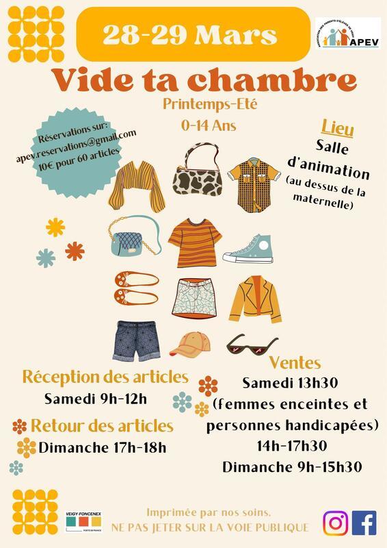 Vide ta chambre de l'apev