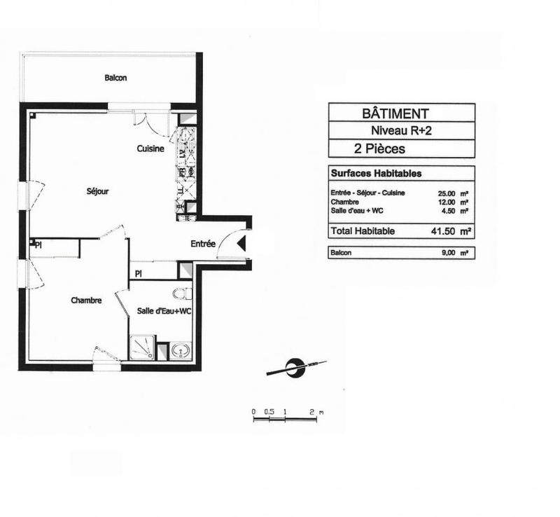 Appartement - 41 m² - 2 pièces