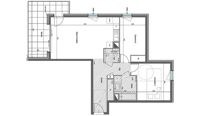 Appartement - 67 m² - 3 pièces