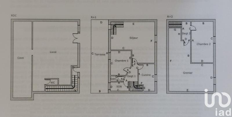 Maison de ville - 129 m² - 4 pièces
