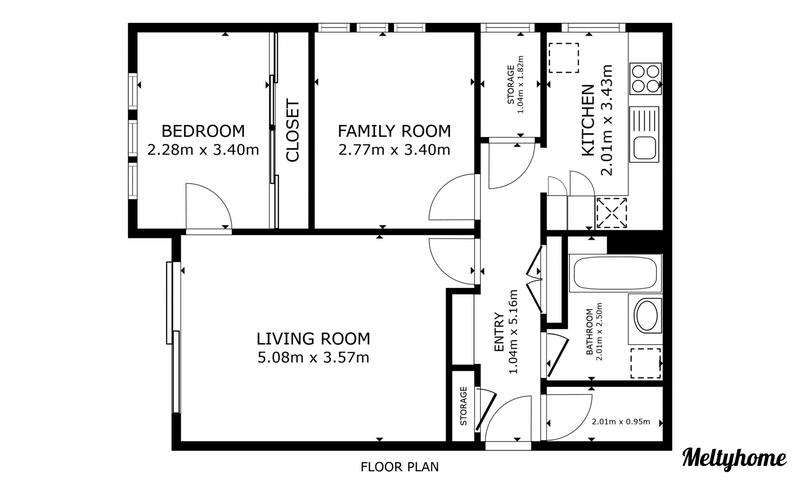 Appartement - 57 m² - 3 pièces