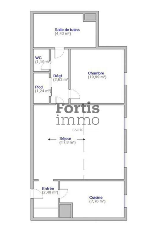 Appartement - 48 m² - 2 pièces