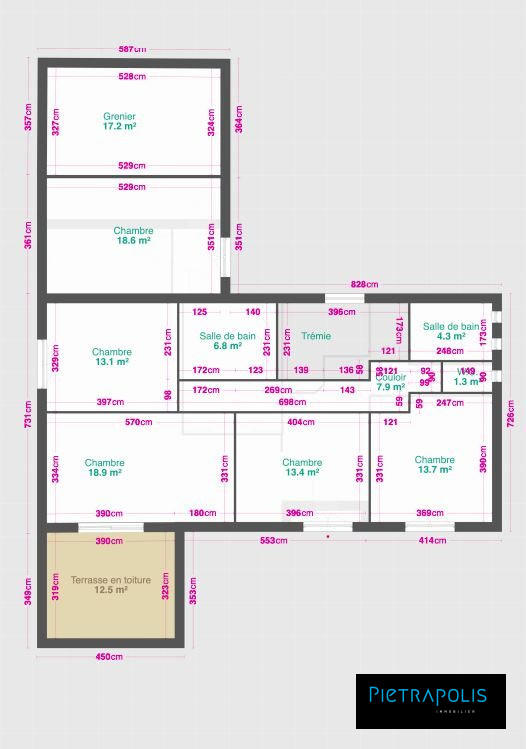 Maison - 235 m² - 7 pièces