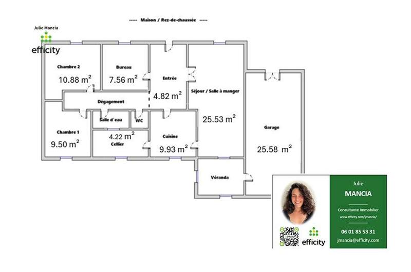 Pavillon - 83 m² - 4 pièces