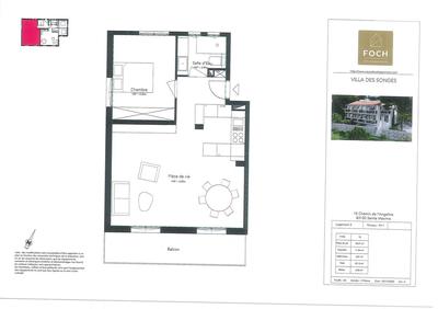 Appartement - 52 m² - 2 pièces