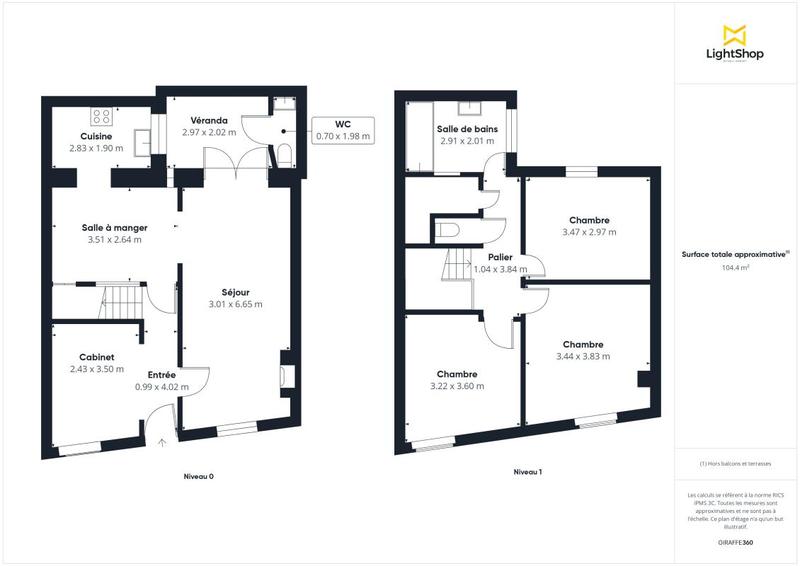 Maison - 98 m² - 6 pièces