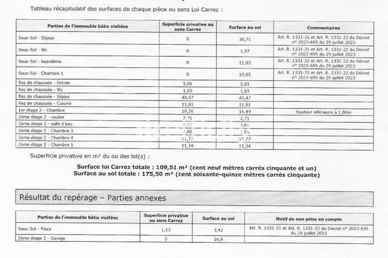 Maison - 175 m² - 6 pièces