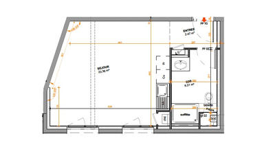 Appartement - 32 m² - 1 pièce