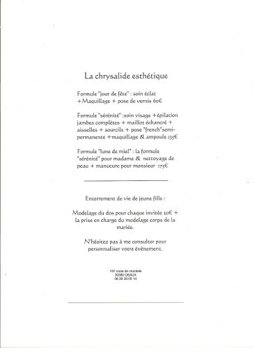 La Chrysalide -Carpe Diem