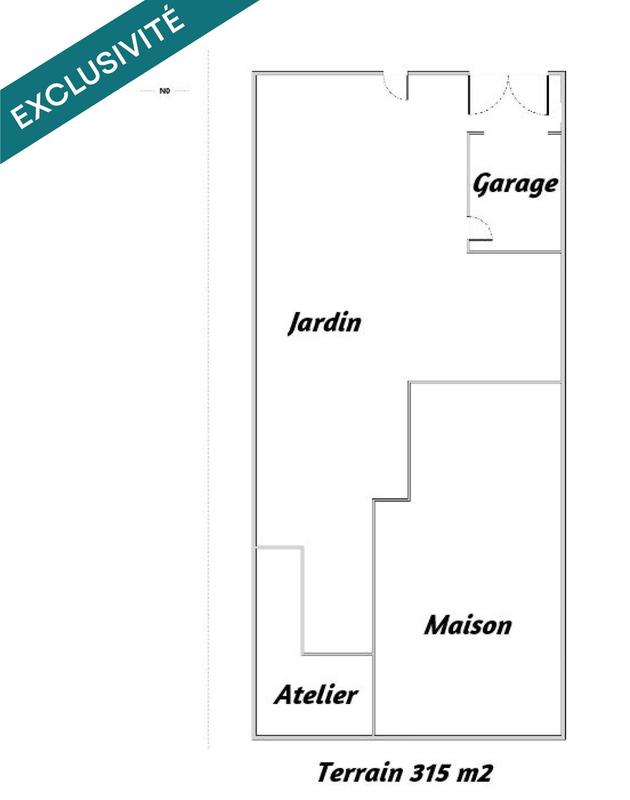 Maison de ville - 73 m² - 5 pièces