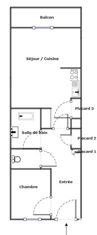 Appartement - 32 m² - 2 pièces