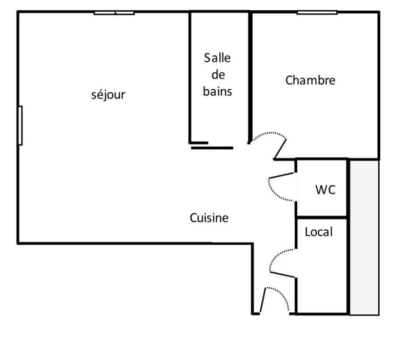 Appartement - 40 m² - 2 pièces