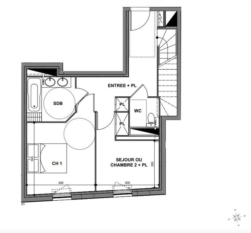 Duplex - 69 m² - 3 pièces