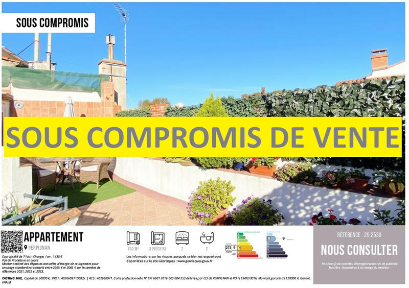 Appartement - 108 m² - 3 pièces