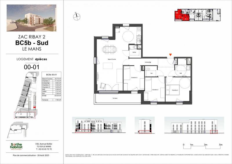 Appartement - 83 m²