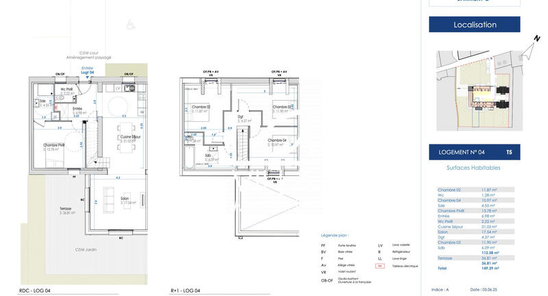 Maison - 103 m² - 5 pièces