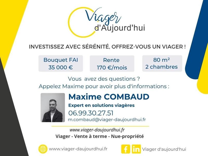 Viager - Maison - 80 m² - 4 pièces