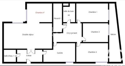 Appartement - 127 m² - 5 pièces