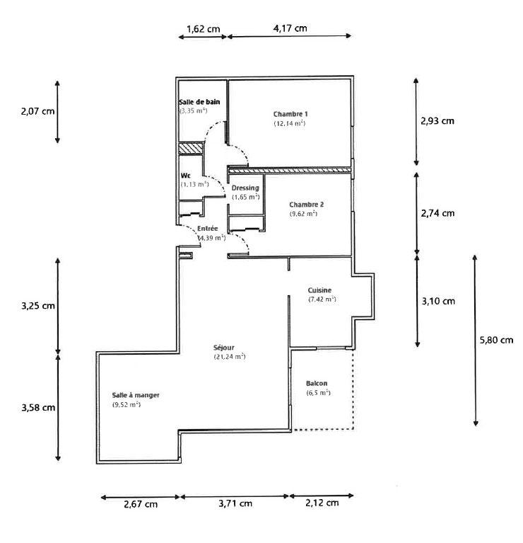 Appartement - 70 m² - 4 pièces