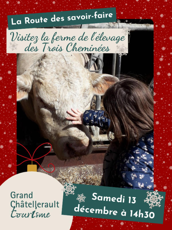 Visitez la ferme de l'élevage des Trois Cheminées