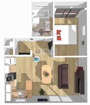 Appartement - 43 m² - 2 pièces