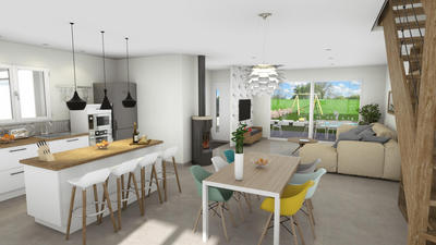 Maison - 85 m² - 4 pièces