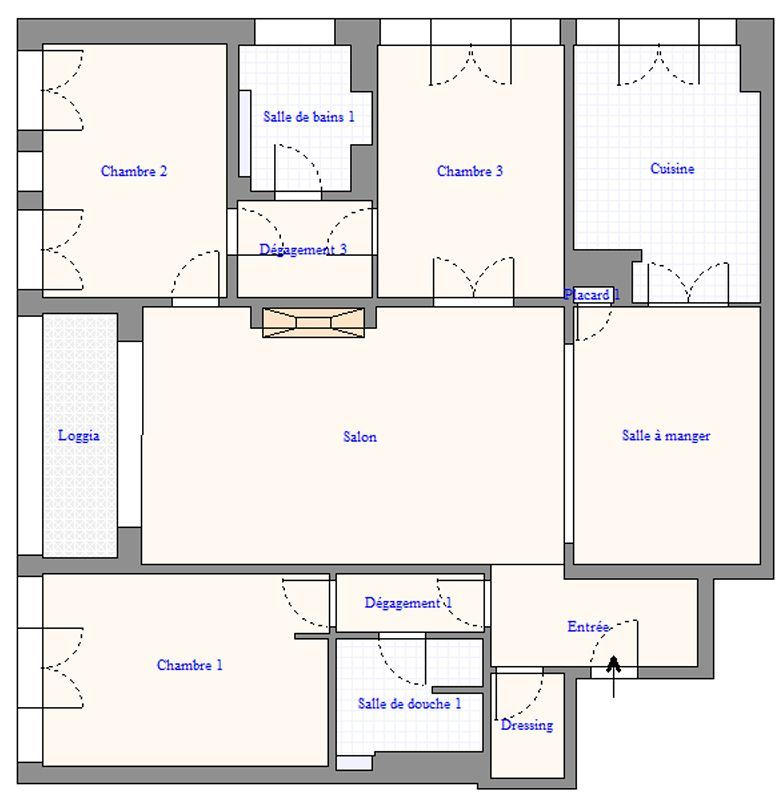 Appartement - 96 m² - 4 pièces