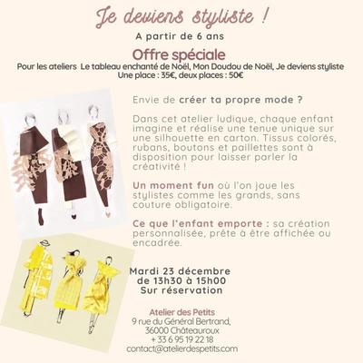 Atelier créatif : je deviens styliste !