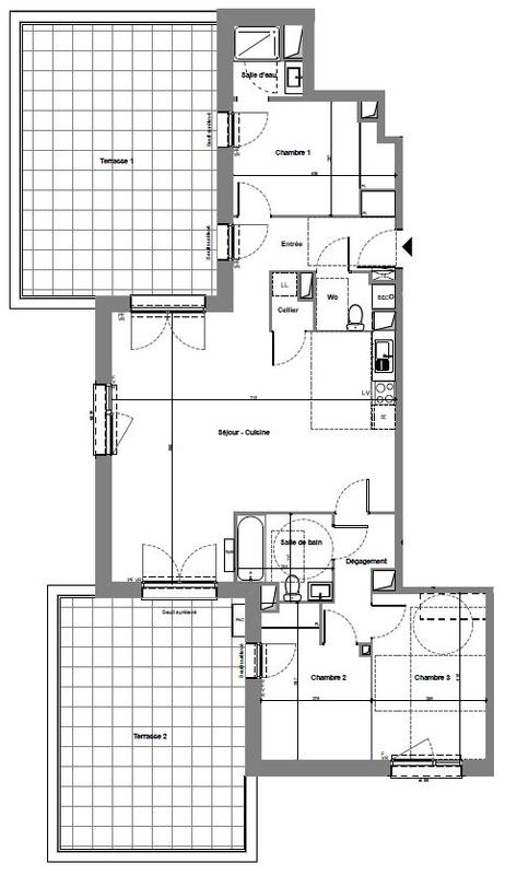 Appartement - 94 m² - 4 pièces