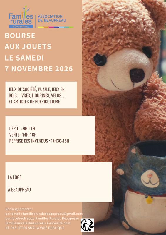 Bourse aux jouets et articles de puericulture