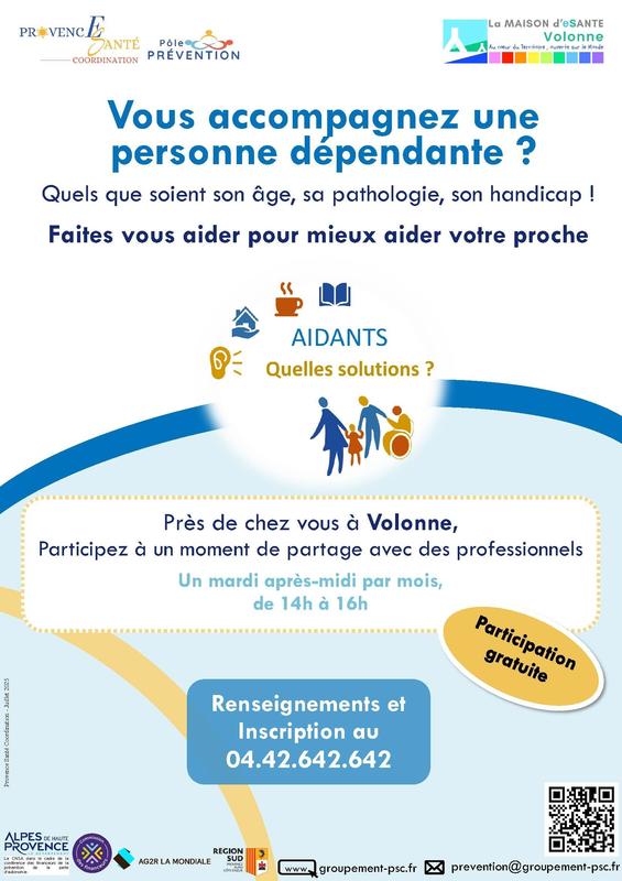 Séance de soutien aux aidants à Volonne