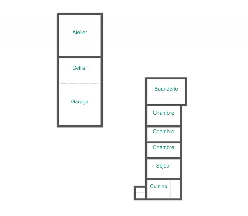 Maison - 64 m² - 4 pièces