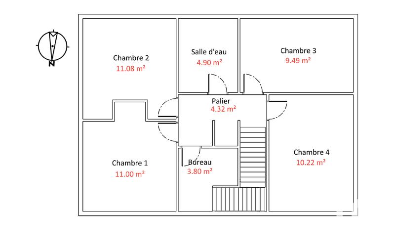 Maison - 100 m² - 6 pièces