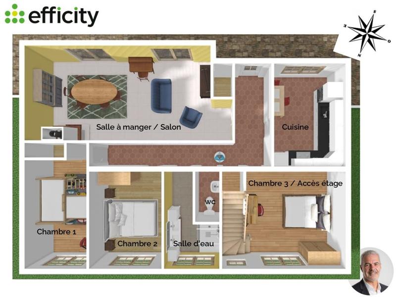 Maison - 102 m² - 5 pièces
