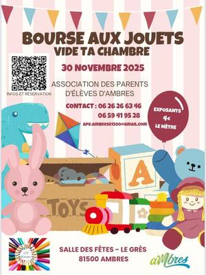 Bourse aux jouets - vide ta chambre