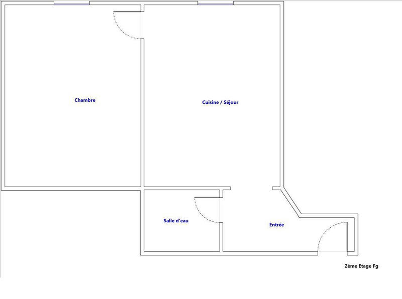 Appartement - 26 m² - 2 pièces