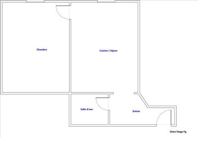 Appartement - 26 m² - 2 pièces