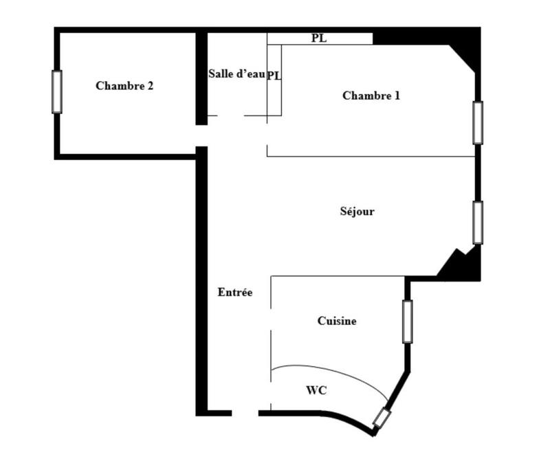 Appartement - 48 m² - 3 pièces