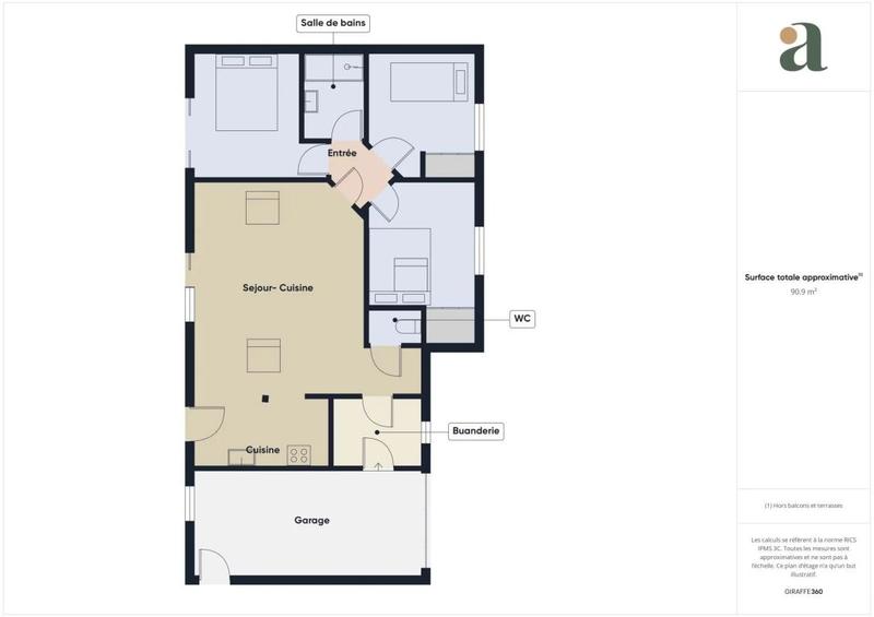 Maison - 73 m² - 4 pièces