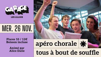 Tous à bout de souffle Lille : le grand apéro chorale de la rentrée