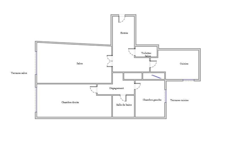 Appartement - 77 m² - 3 pièces