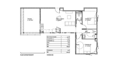 Appartement - 69 m² - 3 pièces