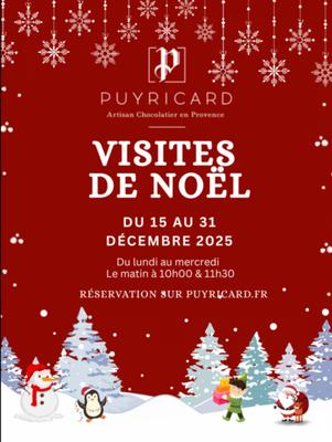 Visite de Noël des ateliers de fabrication de la Chocolaterie de Puyricard
