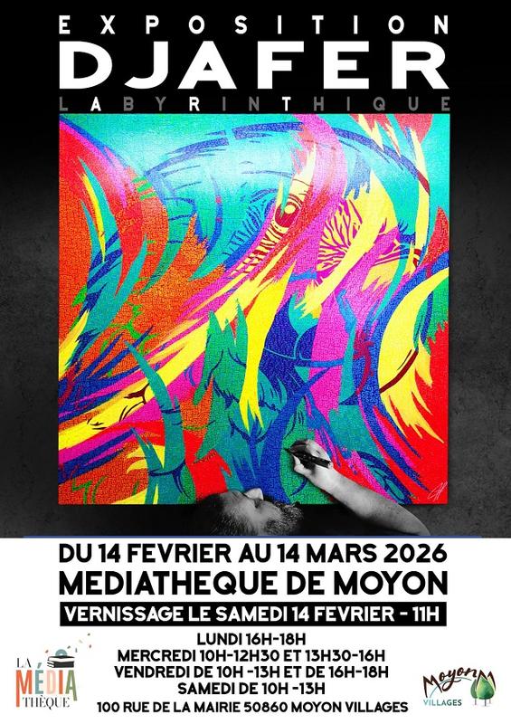 Vernissage de l'exposition labyrinthique de Sami Djafer